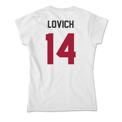 Arkansas - NCAA Baseball : Ross Lovich - Soft Style Women’s T-Shirt-1