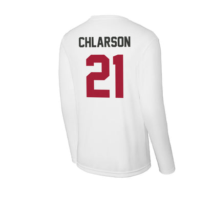 Arkansas - NCAA Women's Basketball : Ashlynn Chlarson - Activewear Long Sleeve T-Shirt-1