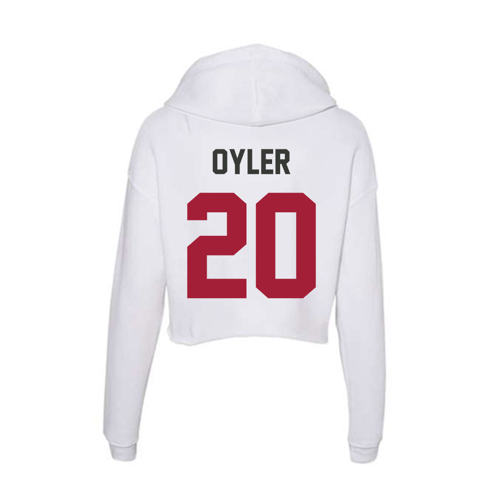 Arkansas - NCAA Women's Soccer : Kelsey Oyler - Women's Crop Fleece Hoodie-1