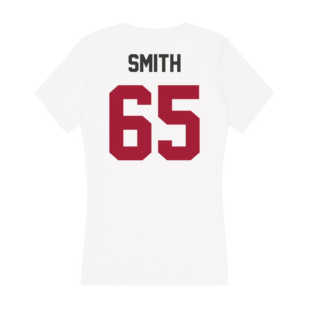 Arkansas - NCAA Football : Aaron Smith - Women's V-Neck T-Shirt-1