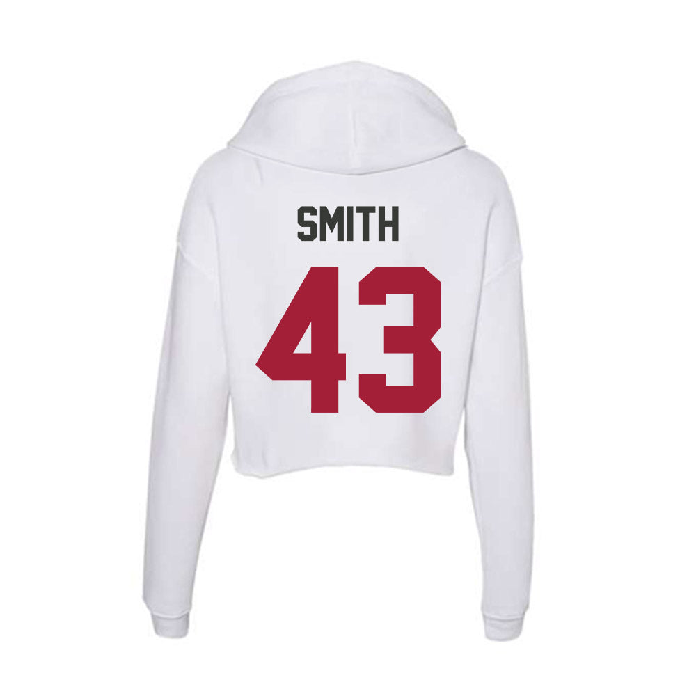 Arkansas - NCAA Baseball : Kade Smith - Women's Crop Fleece Hoodie-1