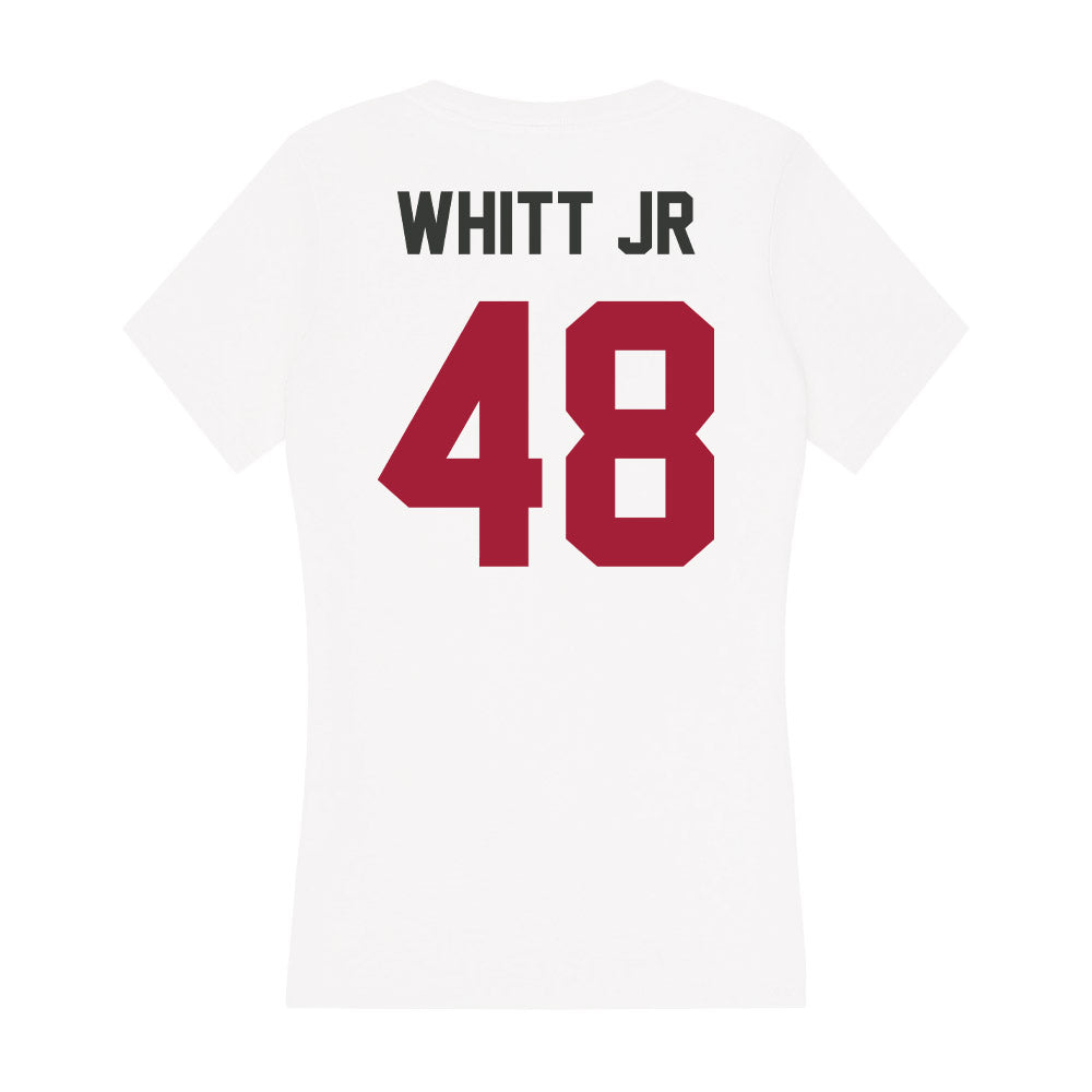 Arkansas - NCAA Football : Joseph Whitt Jr - Women's V-Neck T-Shirt-1