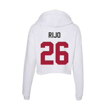 Arkansas - NCAA Softball : Atalyia Rijo - Women's Crop Fleece Hoodie-1