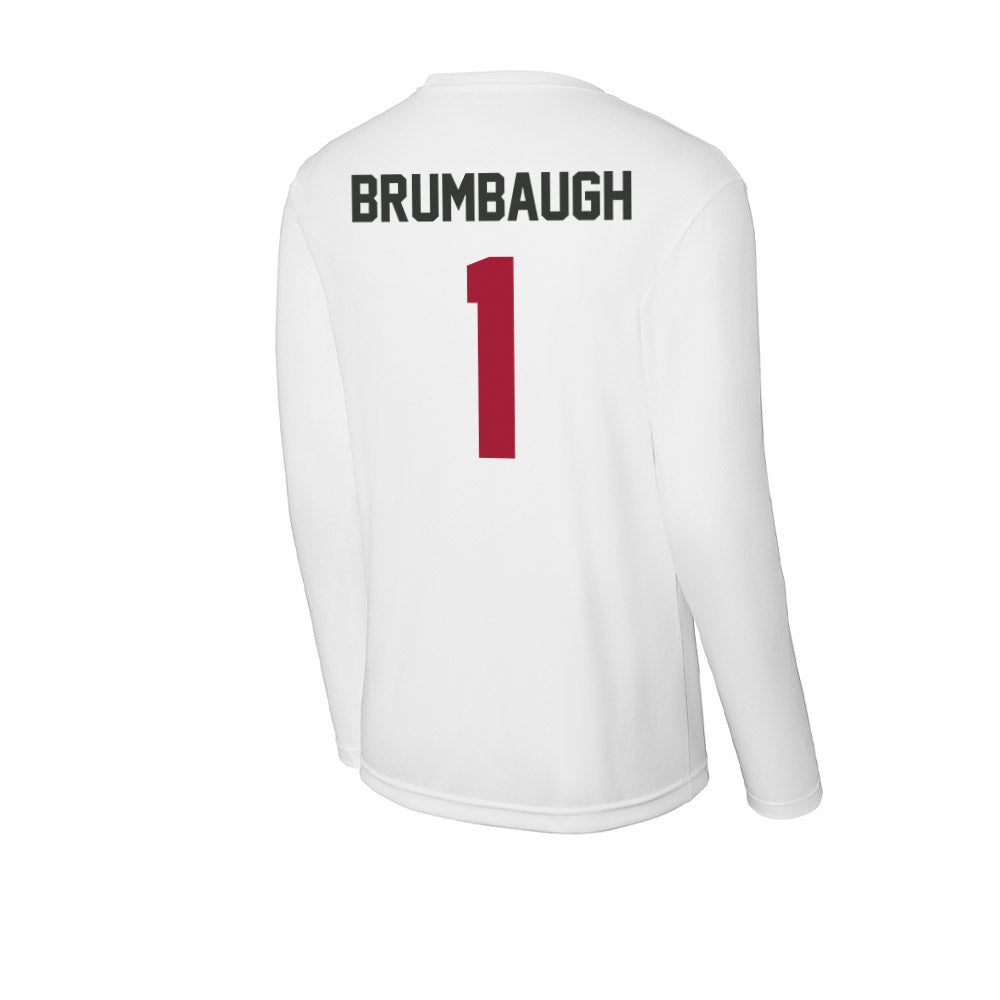 Arkansas - NCAA Baseball : Carson Brumbaugh - Activewear Long Sleeve T-Shirt-1