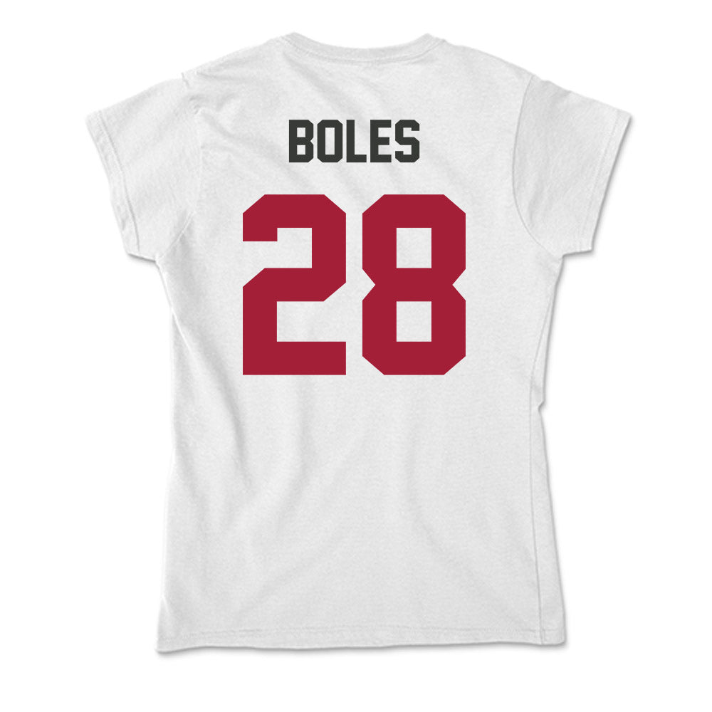 Arkansas - NCAA Baseball : Carson Boles - Soft Style Women’s T-Shirt-1