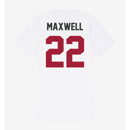 Arkansas - NCAA Baseball : Logan Maxwell - Women's V-Neck T-Shirt-1