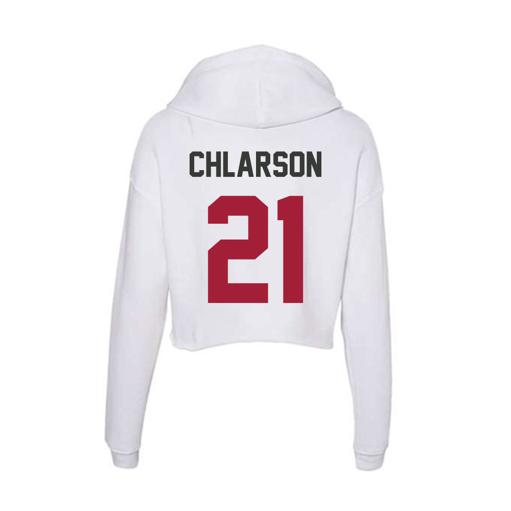 Arkansas - NCAA Women's Basketball : Ashlynn Chlarson - Women's Crop Fleece Hoodie-1