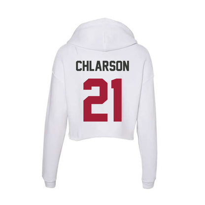 Arkansas - NCAA Women's Basketball : Ashlynn Chlarson - Women's Crop Fleece Hoodie-1