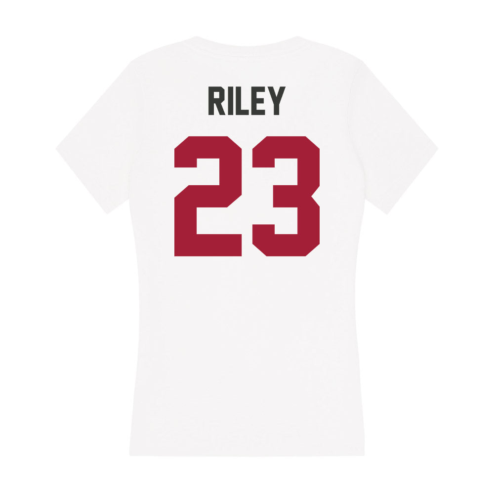 Arkansas - NCAA Women's Soccer : Ella Riley - Women's V-Neck T-Shirt-1