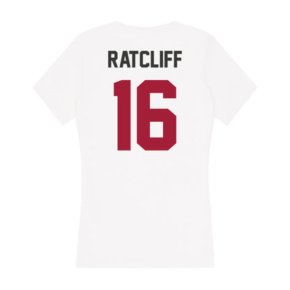 Arkansas - NCAA Softball : Carlee Ratcliff - Women's V-Neck T-Shirt-1