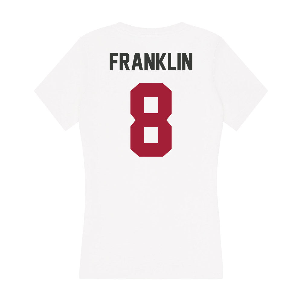 Arkansas - NCAA Women's Basketball : Bea Franklin - Women's V-Neck T-Shirt-1