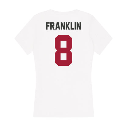 Arkansas - NCAA Women's Basketball : Bea Franklin - Women's V-Neck T-Shirt-1