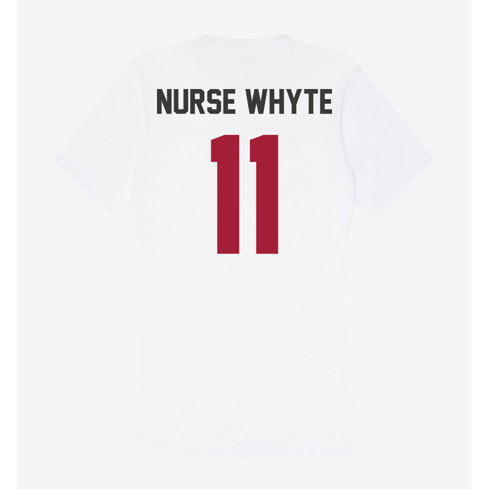 Arkansas - NCAA Women's Soccer : Aniyah Nurse Whyte - Women's V-Neck T-Shirt-1