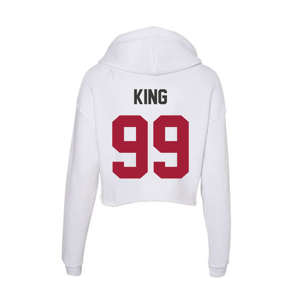 Arkansas - NCAA Softball : Lexi King - Women's Crop Fleece Hoodie-1