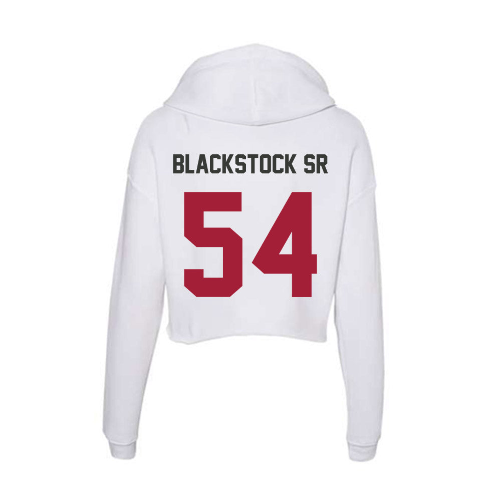 Arkansas - NCAA Football : Keyshawn Blackstock Sr - Women's Crop Fleece Hoodie-1