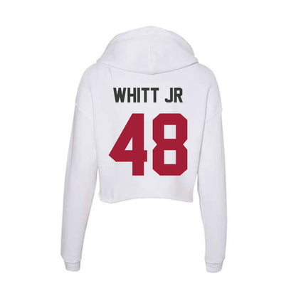 Arkansas - NCAA Football : Joseph Whitt Jr - Women's Crop Fleece Hoodie-1