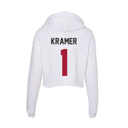 Arkansas - NCAA Softball : Raigan Kramer - Women's Crop Fleece Hoodie-1