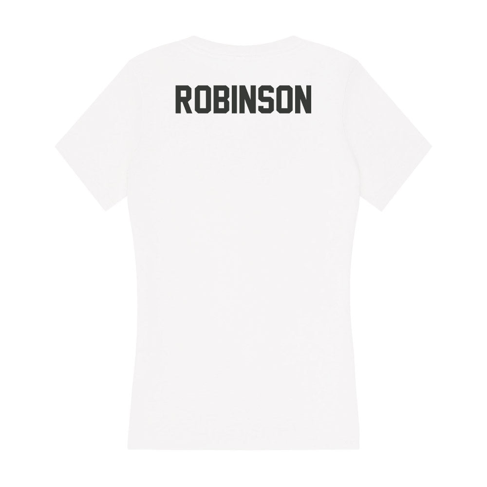 Arkansas - NCAA Women's Swimming & Diving : Holly Robinson - Women's V-Neck T-Shirt-1