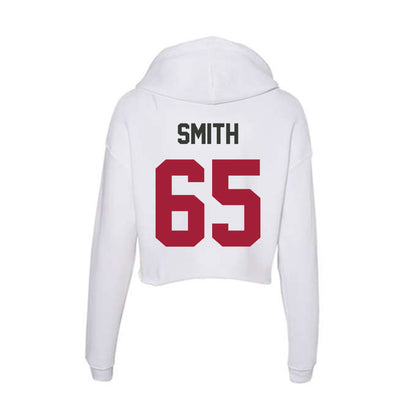 Arkansas - NCAA Football : Aaron Smith - Women's Crop Fleece Hoodie-1