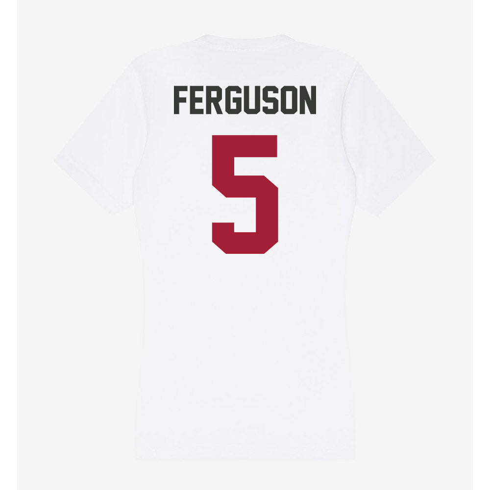 Arkansas - NCAA Football : Ja'kayden Ferguson - Women's V-Neck T-Shirt-1