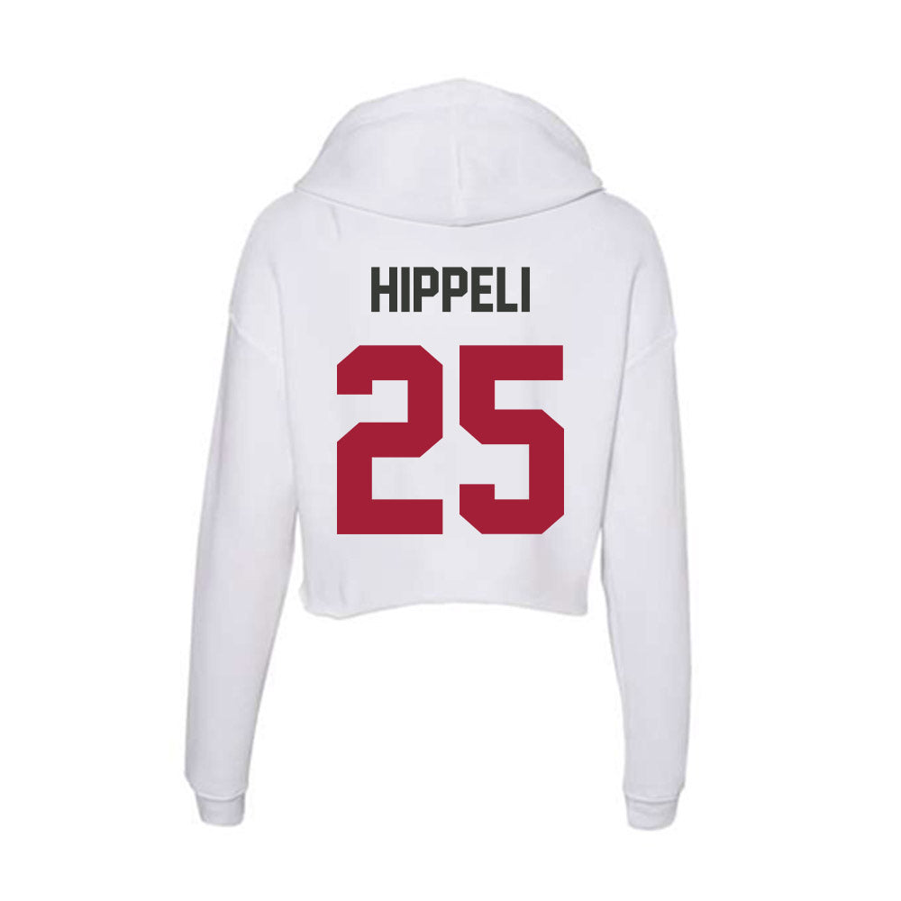 Arkansas - NCAA Women's Soccer : Morgan Hippeli - Women's Crop Fleece Hoodie-1