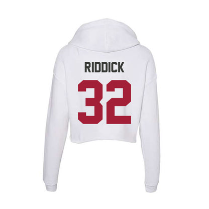 Arkansas - NCAA Women's Soccer : Mia Riddick - Women's Crop Fleece Hoodie-1