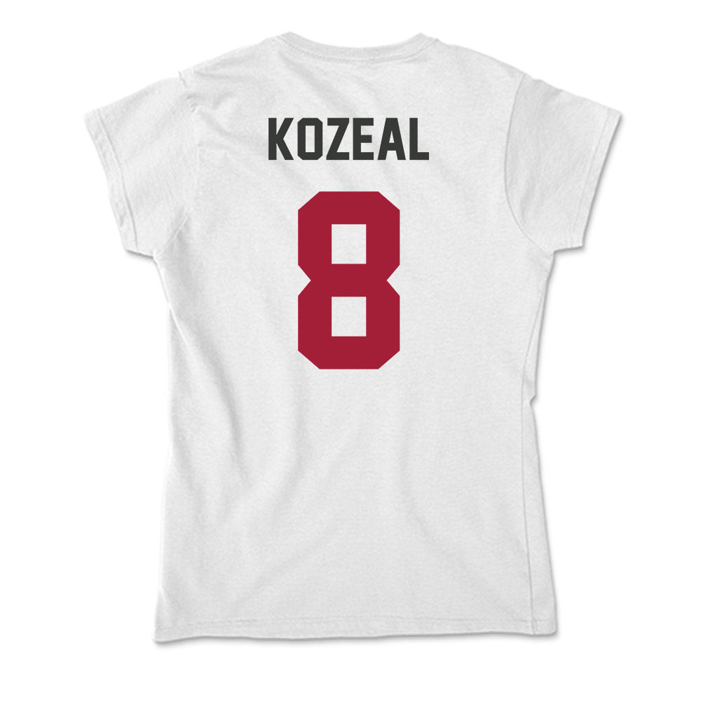 Arkansas - NCAA Baseball : Camden Kozeal - Soft Style Women’s T-Shirt-1