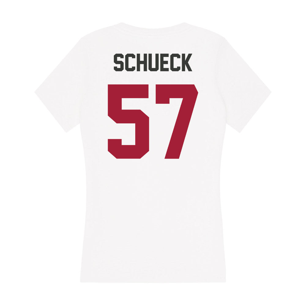 Arkansas - NCAA Football : Thomas Schueck - Women's V-Neck T-Shirt-1