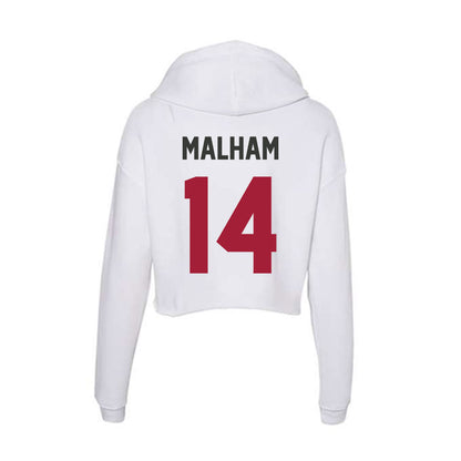 Arkansas - NCAA Women's Soccer : Makenzie Malham - Women's Crop Fleece Hoodie-1