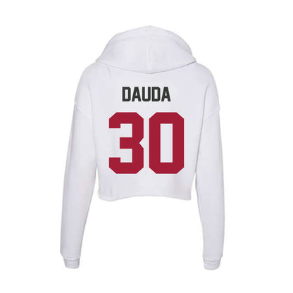 Arkansas - NCAA Women's Basketball : Maryam Dauda - Women's Crop Fleece Hoodie-1