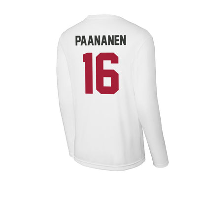 Arkansas - NCAA Women's Basketball : Pinja Paananen - Activewear Long Sleeve T-Shirt-1