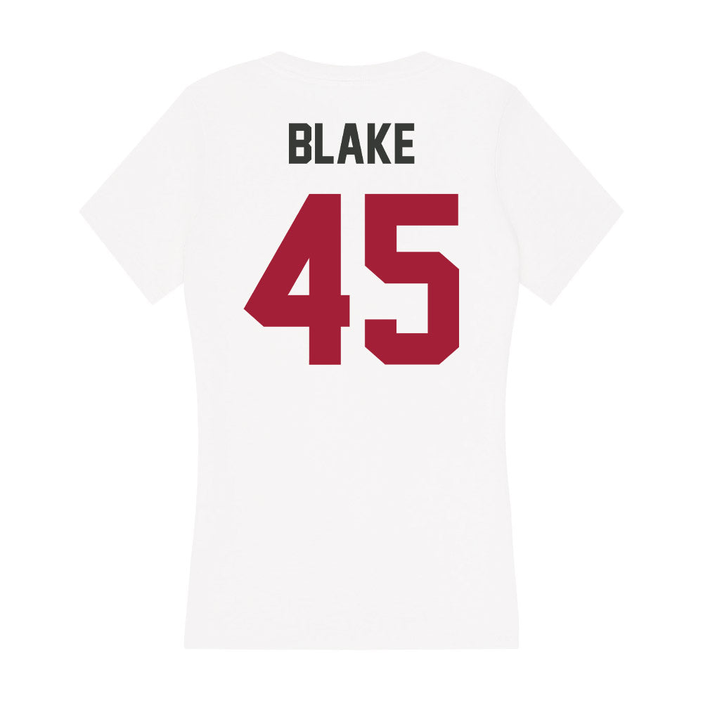 Arkansas - NCAA Men's Basketball : Lawson Blake - Women's V-Neck T-Shirt-1