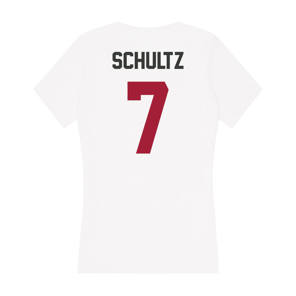 Arkansas - NCAA Women's Soccer : Macy Schultz - Women's V-Neck T-Shirt-1