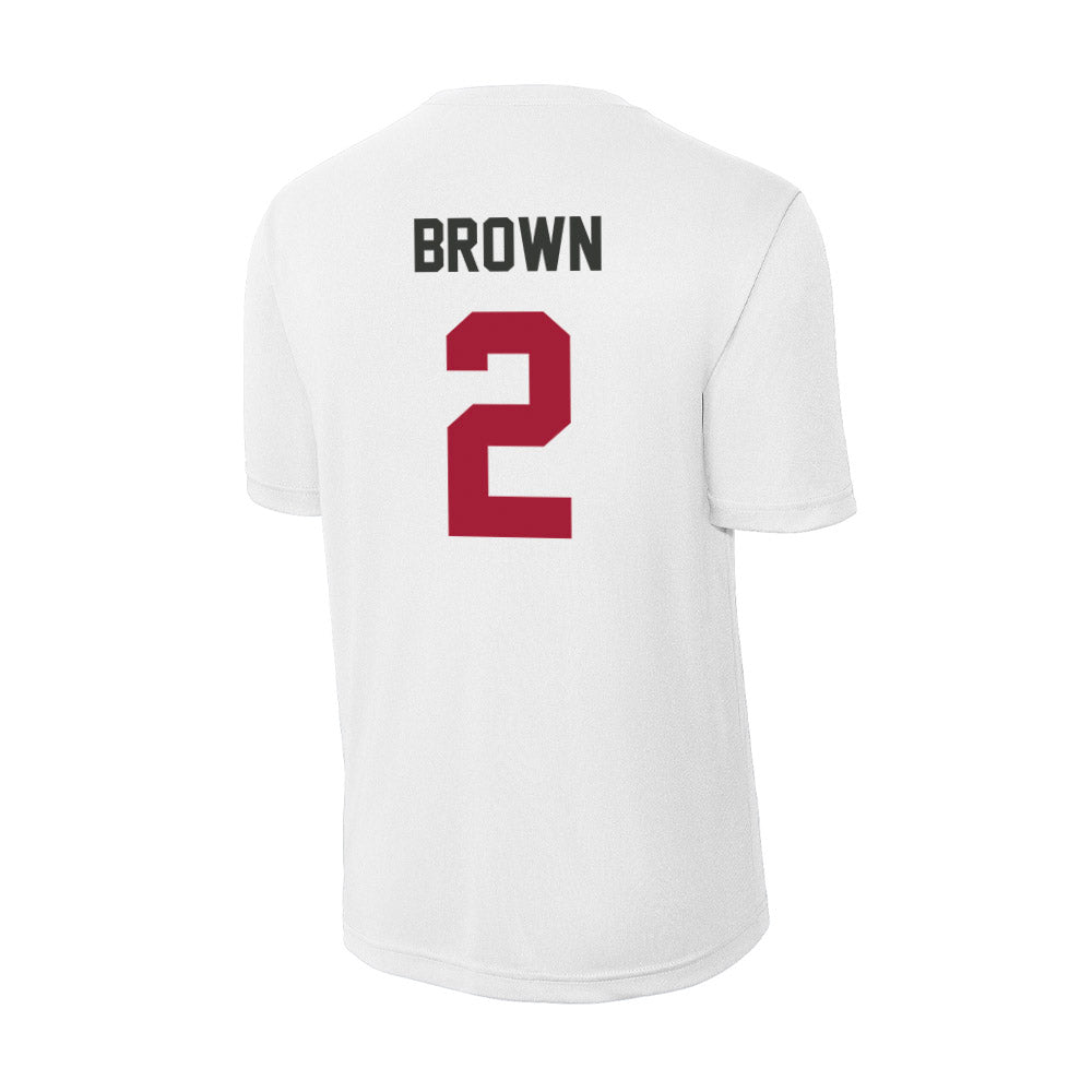 Arkansas - NCAA Men's Basketball : Amere Brown - Activewear T-Shirt-1