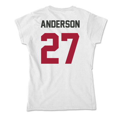 Arkansas - NCAA Women's Soccer : Dejionee Anderson - Soft Style Women’s T-Shirt-1
