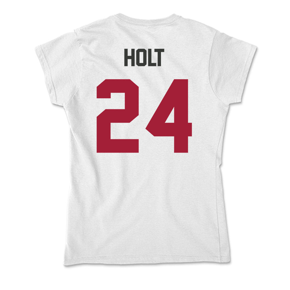 Arkansas - NCAA Baseball : Peyton Holt - Soft Style Women’s T-Shirt-1