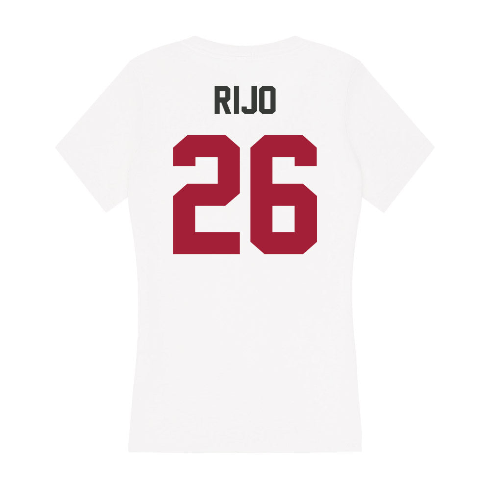 Arkansas - NCAA Softball : Atalyia Rijo - Women's V-Neck T-Shirt-1