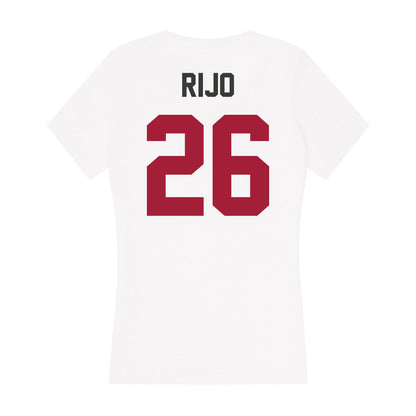 Arkansas - NCAA Softball : Atalyia Rijo - Women's V-Neck T-Shirt-1