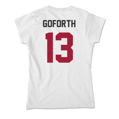 Arkansas - NCAA Women's Basketball : Sasha Goforth - Soft Style Women’s T-Shirt-1