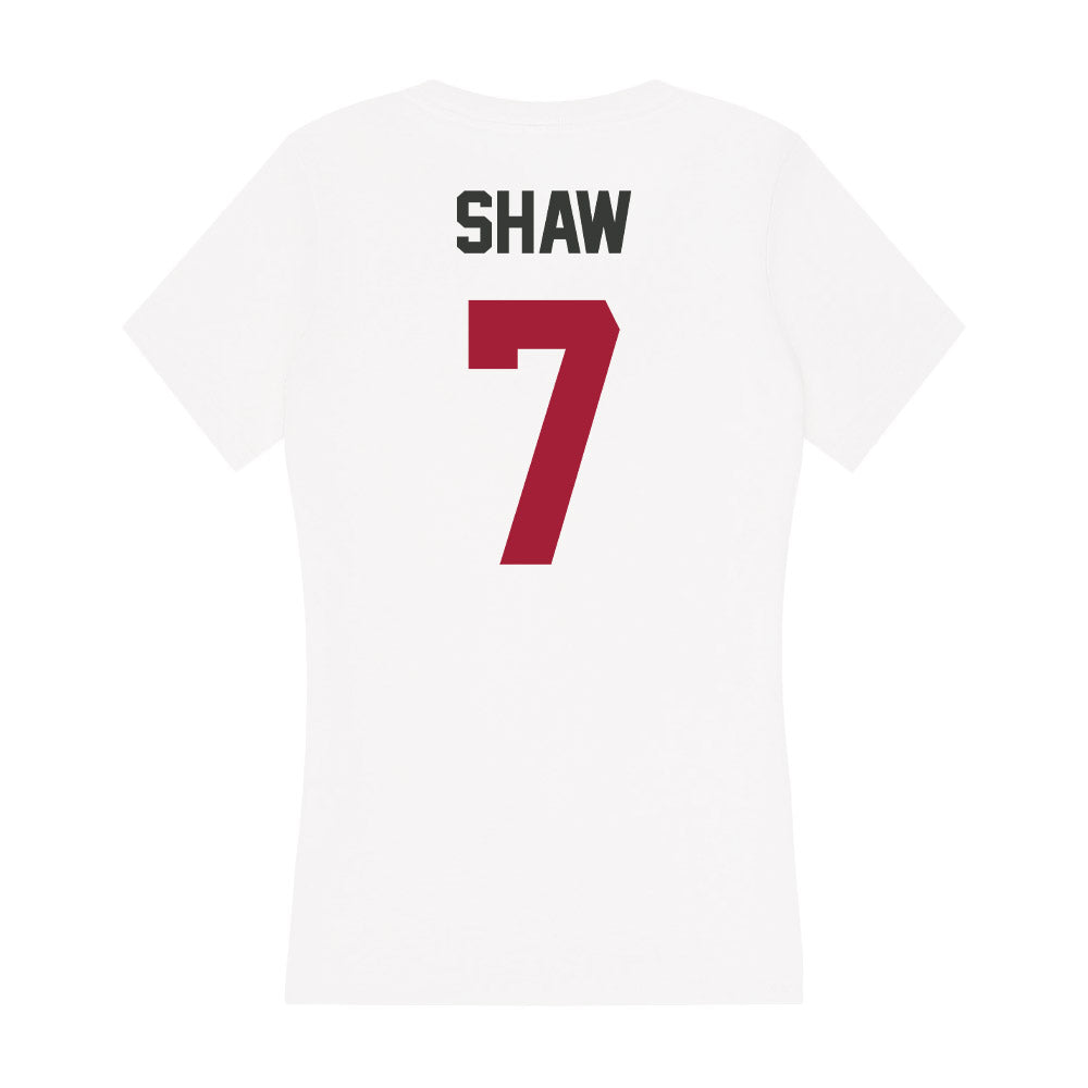 Arkansas - NCAA Football : Bradley Shaw - Women's V-Neck T-Shirt-1