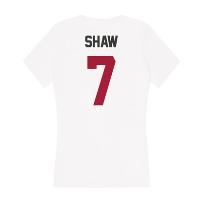 Arkansas - NCAA Football : Bradley Shaw - Women's V-Neck T-Shirt-1