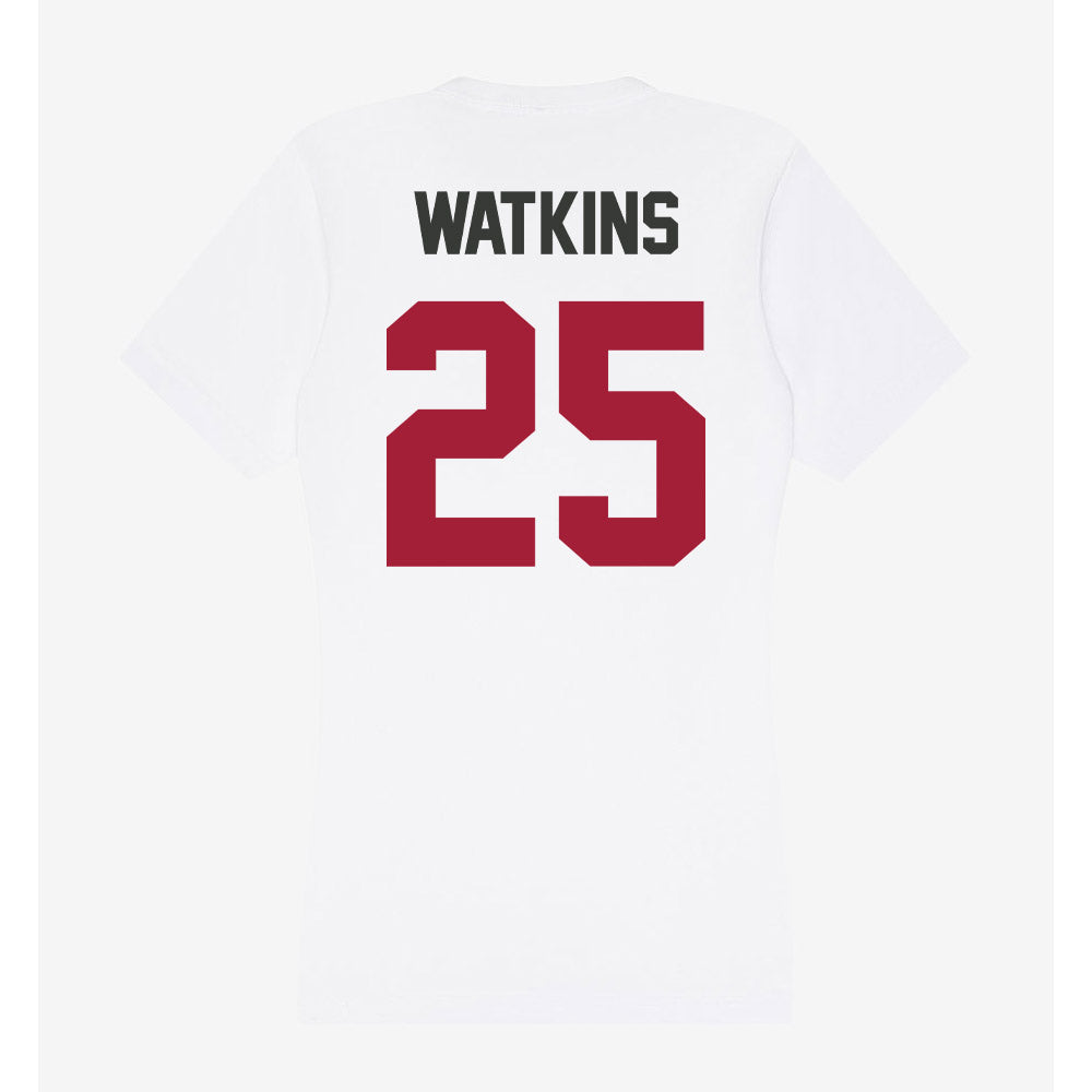 Arkansas - NCAA Men's Basketball : Kareem Watkins - Women's V-Neck T-Shirt-1