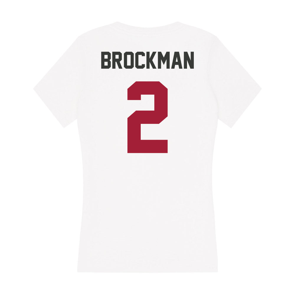 Arkansas - NCAA Softball : Kylie Brockman - Women's V-Neck T-Shirt-1