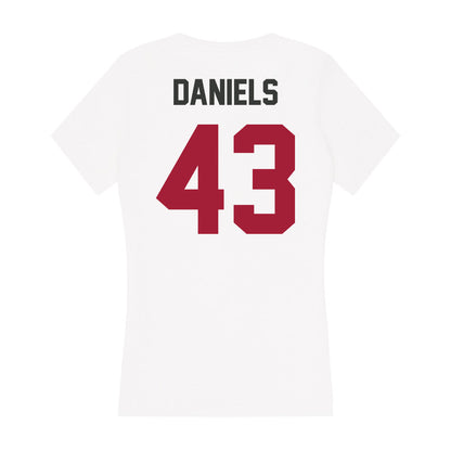 Arkansas - NCAA Women's Basketball : Makayla Daniels - Women's V-Neck T-Shirt-1