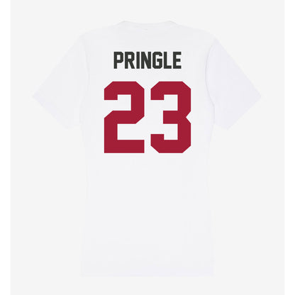 Arkansas - NCAA Men's Basketball : Nick Pringle - Women's V-Neck T-Shirt-1