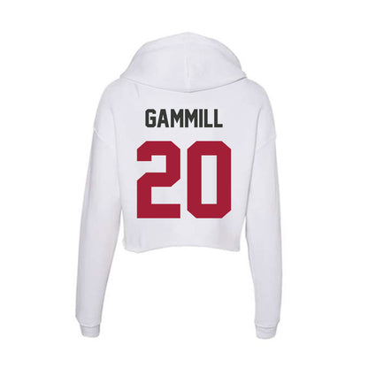 Arkansas - NCAA Softball : Hannah Gammill - Women's Crop Fleece Hoodie-1