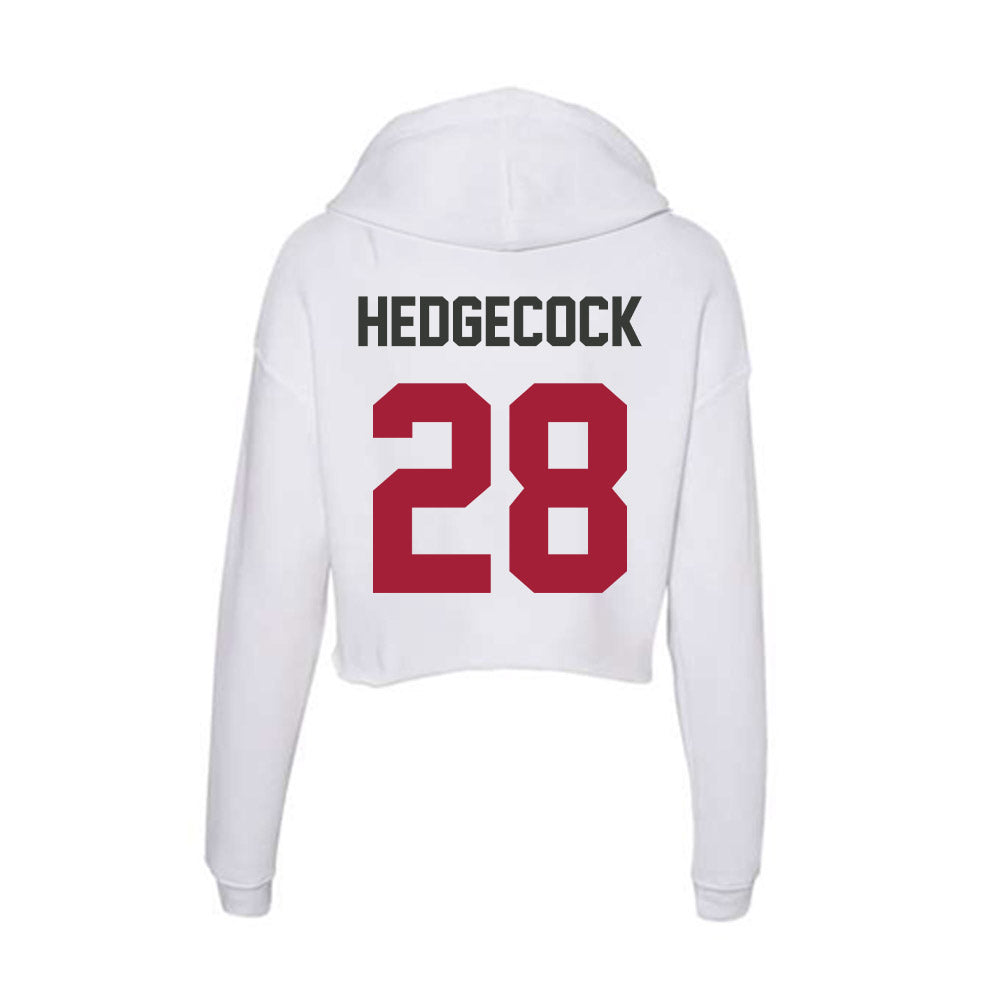 Arkansas - NCAA Softball : Rylin Hedgecock - Women's Crop Fleece Hoodie-1