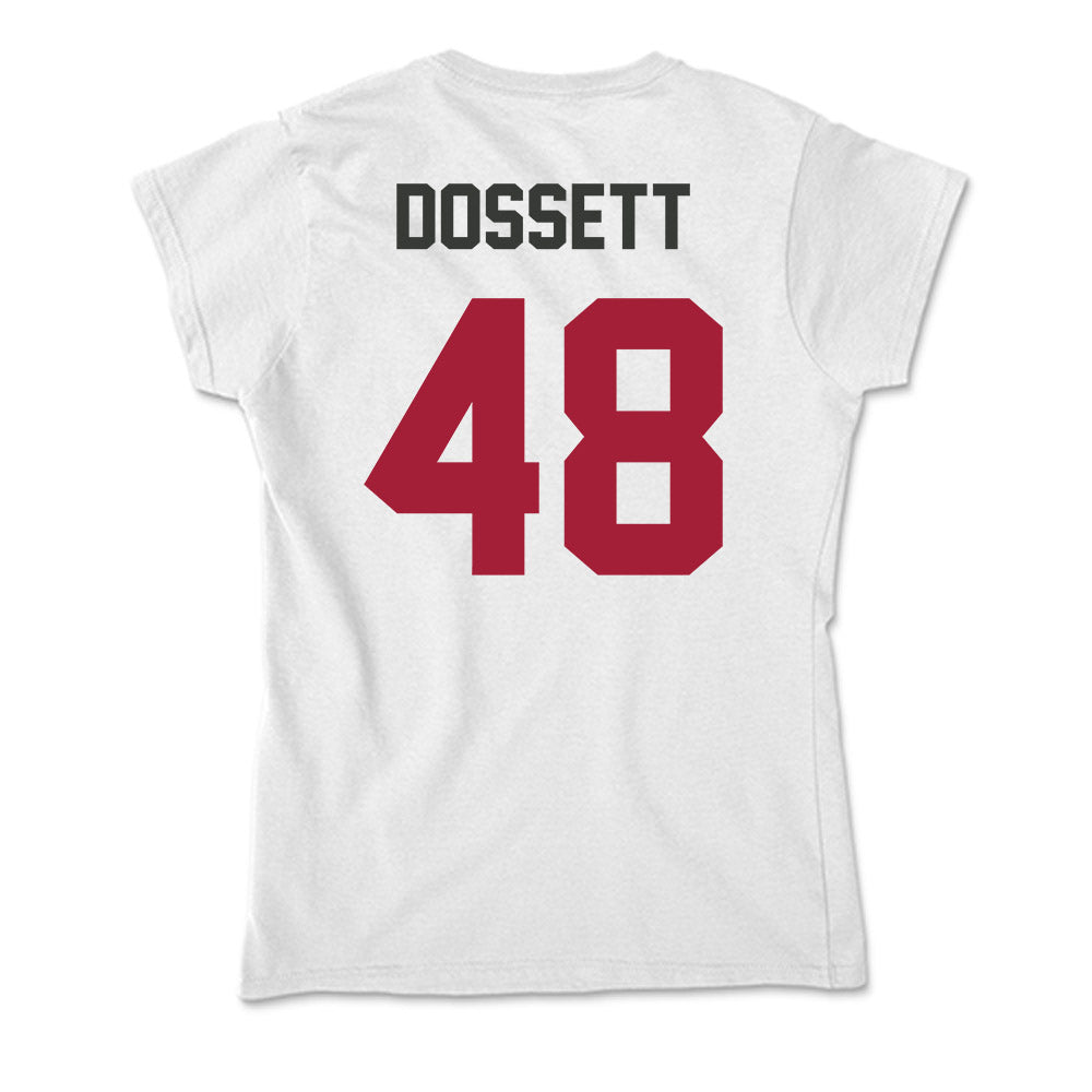 Arkansas - NCAA Baseball : Cooper Dossett - Soft Style Women’s T-Shirt-1