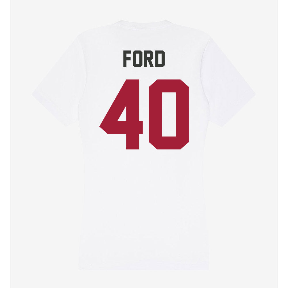 Arkansas - NCAA Football : Blake Ford - Women's V-Neck T-Shirt-1