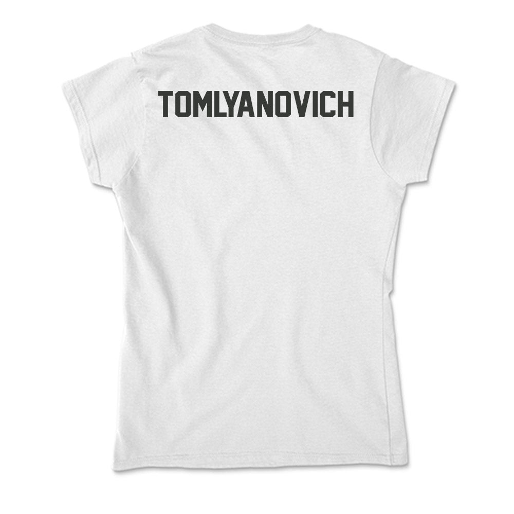 Arkansas - NCAA Men's Track & Field : TJ Tomlyanovich - Soft Style Women’s T-Shirt-1